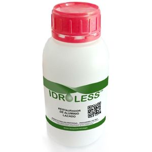 Idroless Lacquered Aluminum Restorer Cleaner (1 Ltr) - Verbetert en herstelt de originele glans en toon van aluminium en andere gelakte metalen - KQ-2S0L-J0PR