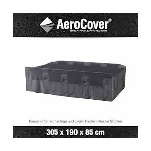 AEROCOVER AeroCover Ademende beschermhoes voor zitgroepen 305x190xH85 cm - grijs Polyester 444345