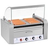 Royal Catering Hotdog Grill - 9 rollen - Warmhoudlade - Roestvast staal