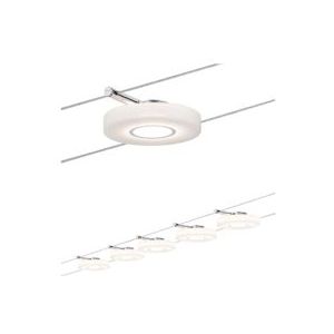 Paulmann LED-kabelsysteem DiscLED I Basisset  5x200lm 5x4,3W 2700K  230/12V Chroom#Satijn 94109 - zilver Metaal 94109