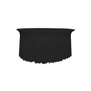 Gastro Uzal Ronde tafelkleed deluxe scope: 120 cm zwart - zwart 120D-S