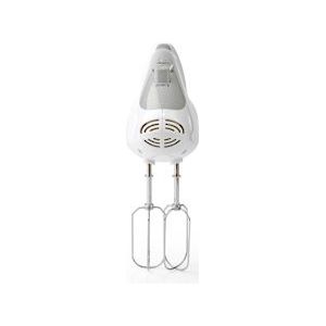 Nedis Handmixer 200 W 5 snelheden Turbo functie 2 kloppers / 2 deeghaken Grijs/Wit - Handmixer - Grijs - Wit