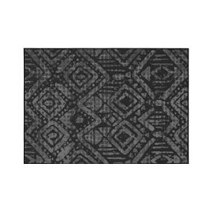 Oviala Business Polypropyleen buitentapijt 120 x 170 cm zwart - zwart Polypropyleen, kunststof 109072