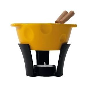 Boska Fondueset Mini Cheesy - Voor kaasfondue en saus - 300 ml - Vaatwasserbestendige fonduepan