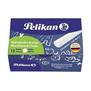 Pelikan schoolbordkrijt wit - blauw Papier 701359