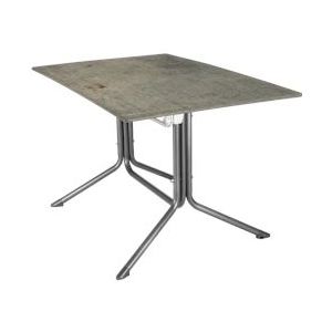 MFG Profi-tafel 338610, MEC-Slim, staal / HPL, opklapbaar, 120 x 80 x 71 cm, licht beton - bruin Staal 338610