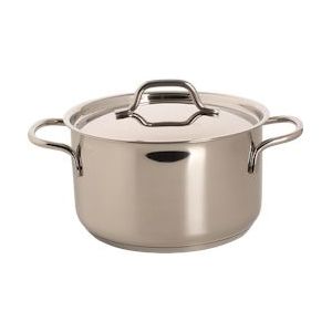 Kookpan met deksel Mirage 16 cm 1.5 l 18/10 1 stuk - Roestvrij staal 18/10 8717522200116