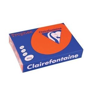 Clairefontaine Trophée Intens, gekleurd papier, A4, 80 g, 500 vel, kardinaal rood - 732158