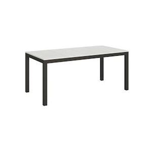 Itamoby Uitschuifbare tafel 90x180/440 cm Everyday Evolution Antraciet Witte Asstructuur - VE185TAEVEEVO-BF-AN