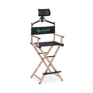 physa Make-up stoel - met hoofdsteun en voetsteun - opklapbaar - rosé goud - 4062859245199