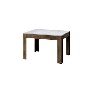 Itamoby Uitschuifbare tafel 90x120/180 cm Bibi Mix Wit essenblad, notenhouten poten - 8050598044896