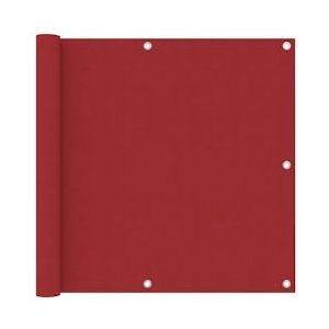 vidaXL Balkonscherm 90x500 cm oxford stof rood - rood 135038