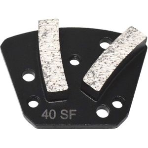 Sopgal Set 3 Segmenten Diamant Schuurpapier voor Zachte Vloeren (Zwart, 30/40-M6) - Schuren en polijsten van schraal beton, vlonders, vinyl - zwart LS-L0VA-U046