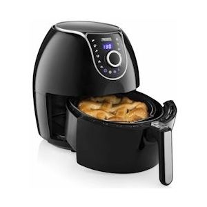 Princess Digitale Family Airfryer XXL 182055 - Heteluchtfriteuse - 5,2 liter - Inclusief gratis bakvorm - 8 voorgeprogrammeerde programma's - Zwart