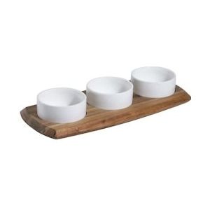 Contacto Acacia Hout Dip Set - Multi-materiaal 3874/340