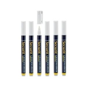 Securit® Originele Krijtstift Set Van Zeven In Wit 1-2 mm|0,1 kg - wit Kunststof BL-SMA100-V7-WT