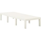 vidaXL Ligbed kunststof wit - 315826