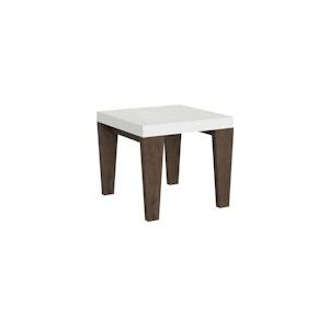 Itamoby Uitschuifbare tafel 90x90/246 cm Spimbo Mix Wit essenblad, walnoot poten - 8050598046418