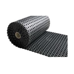 Rubber ringmat op rol - Heavy Duty - Dikte 23 mm - Breedte 80 cm - zwart 8720704604404