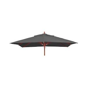 Mendler Vervangingshoes voor gastronomische houten parasol HWC-C57, parasolhoes, vierkant 4x4m polyester 3kg ~ antraciet - grijs Textiel 76674