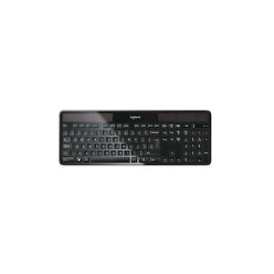 Logitech Spaans Toetsenbord Logitech Wireless Solar Keyboard K750 Rf Wireless Qwerty Black - 920-002921