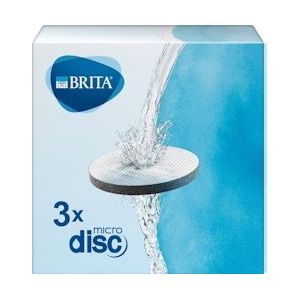 BRITA filterpatronen - Waterfilter - MicroDisc - Waterfilterpatronen - 3-Pack - Voordeelverpakking - wit Kunststof 51761