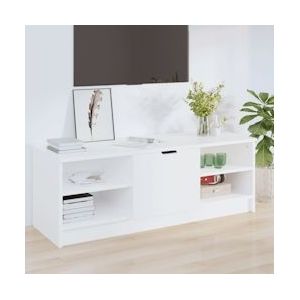 vidaXL TV-meubel wit 102x35x36,5 cm van op hout gebaseerd materiaal - 811367