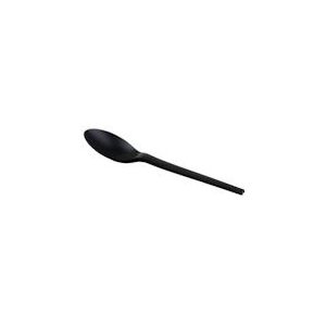 Natureko Herbruikbare CPLA dessert lepel 12,8cm zwart (1000 stuks) - 498320