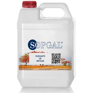 Sopgal Metaal passiverings- en reparatiemiddel (1l) - Kleurloze roestverwijderaar, beschermt en stopt corrosie en roest op ijzer, staal, - PN-C2CR-D490