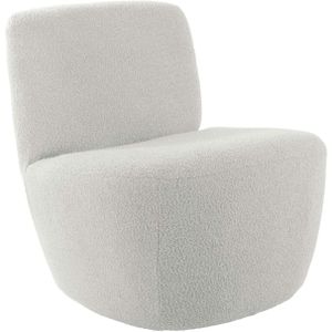 Leitmotiv Stoel Chair Ada - Wit - 71x65x68cm - wit Polyester 8714302742378