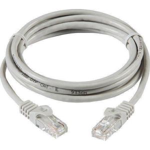 ValeDelucs Internetkabel Netwerkkabel 3 meter - CAT6 UTP kabel RJ45 - Grijs - grijs VD6U-3M