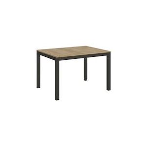 Itamoby Uitschuifbare tafel 90x120/380 cm Everyday Evolution Antraciet Natuurlijke Eiken Structuur - 8050598018200