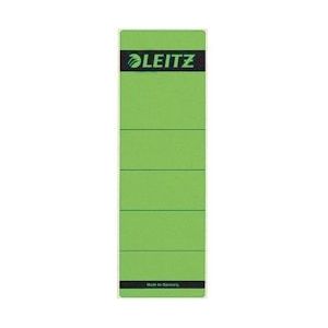 Leitz zelfklevende rugetiketten, ft 61 x 191 mm, groen, pak van 10 stuks - 16420055