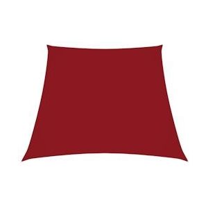 vidaXL Zonnezeil trapezium 2/4x3 m oxford stof rood - rood 135681