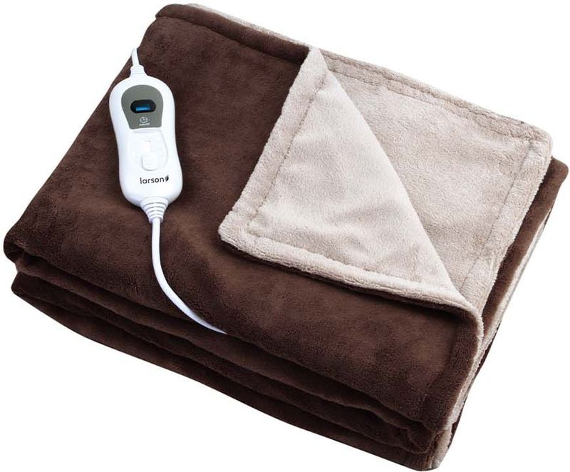 Larson – Elektrisch fleece deken – 160×120 cm – Bruin