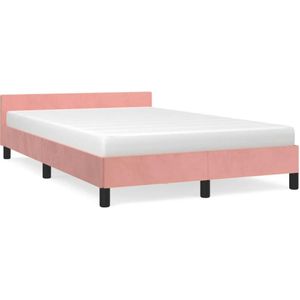 VidaXL-Bedframe-met-hoofdeinde-fluweel-roze-120x200-cm