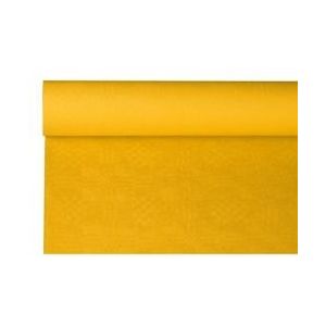 PAPSTAR, Tafelkleed papier met damastprint 8 m x 1,2 m geel - geel Papier 4002911285961