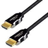 Qnected® Premium HDMI 2.0b Kabel 25 meter - 4K@60Hz HDR, High Speed met Ethernet, 10,2 Gbps - Vergulde Contacten, Drievoudige Afscherming - zwart 1833152335