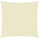 vidaXL Zonnescherm vierkant 4x4 m oxford stof crèmekleurig - beige 135194