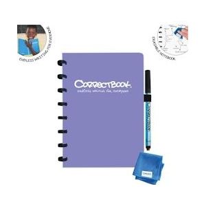 Correctbook A5 Original: uitwisbaar / herbruikbaar notitieboek, gelijnd, Petunia Purple (paars) - paars 8720165125784