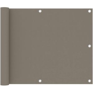 vidaXL - Balkonscherm - 75x400 - cm - oxford - stof - taupe