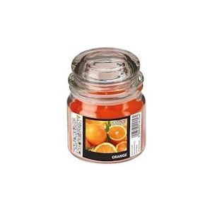 PAPSTAR, Snoeppot met waxvulling "Flavour by GALA", MAXI Ø 90 mm · 120 mm oranje - Sinaasappel - oranje Was 96963