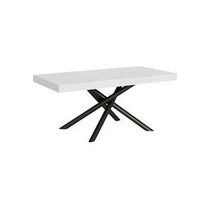 Itamoby Uitschuifbare tafel 90x180/440 cm Famas antraciet witte essenstructuur - VE180TAFAM440-BF-AN