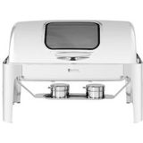 Royal Catering - Chafing dish - GN 1/1 - 8.5 L - 2 brandstofcellen - kijkvenster