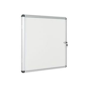 Bi-Office Enclore Earth Afsluitbaar Magnetisch Vitrine Whiteboard Met Alumium Omlijsting, 72,0x67,4 cm (6xA4) - wit Staal VT620109150