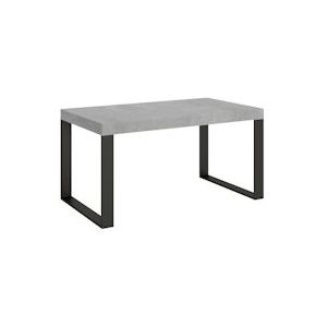 Itamoby Uitschuifbare tafel 90x160/264 cm Tecno Premium Cement Antraciet Structuur - VE264TATECPRE-CM-AN
