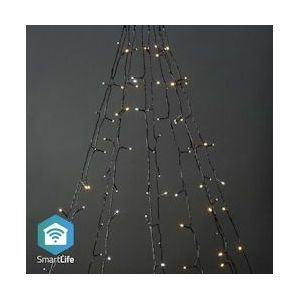 Nedis SmartLife-kerstverlichting - Boom - Wi-Fi - Warm tot Koel Wit - 200 LED's - 20.0 m - 10 x 2 m - Android / IOS - 5412810404346