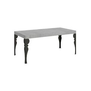 Itamoby Uitschuifbare tafel 90x180/440 cm Paxon Cement Antraciet Structuur - VE180TAPXN440-CM-AN