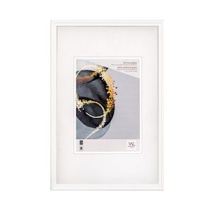 walther + design Select Houten lijst kunstglas, 10x15 cm, WIT - HSX015W