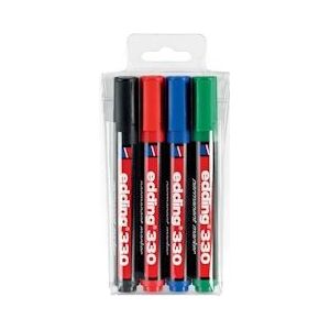 Edding Permanent marker e-330, etui van 4 stuks - 4004764781256